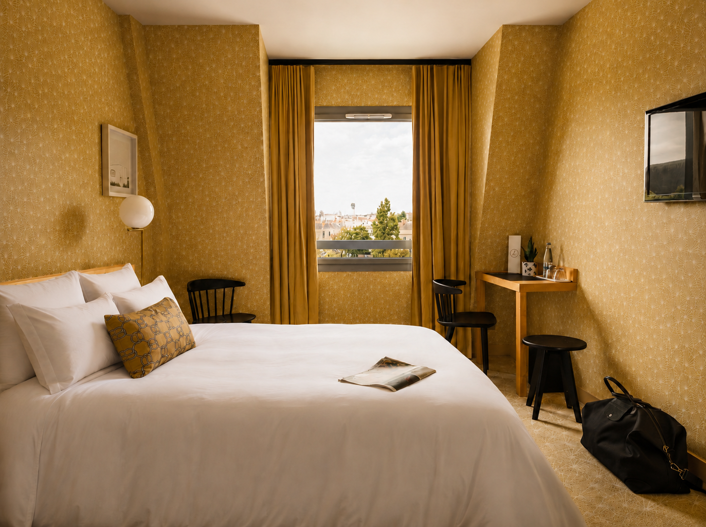 Chambre supérieur double vue sur le château à Nantes